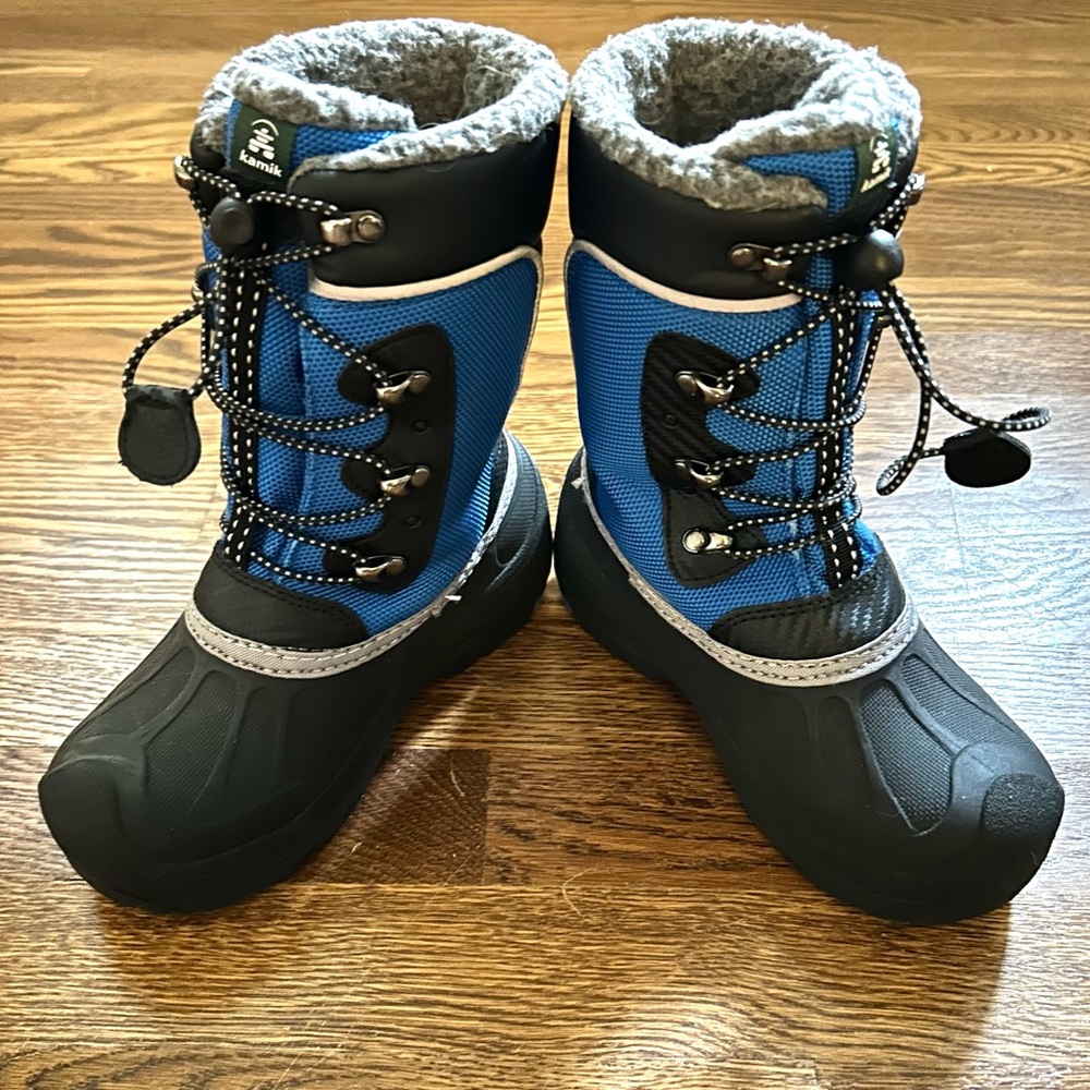 Kamik Luke 3 Winter Boots Waterproof Size One Snow Boots Blue